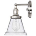 Sconce Nuvo 60-5412 Vintage - 1 Light - Sconce with Clear Glass - Vintage Lamp Included - Polished Nickel Finish Nuvo