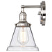 Sconce Nuvo 60-5412 Vintage - 1 Light - Sconce with Clear Glass - Vintage Lamp Included - Polished Nickel Finish Nuvo