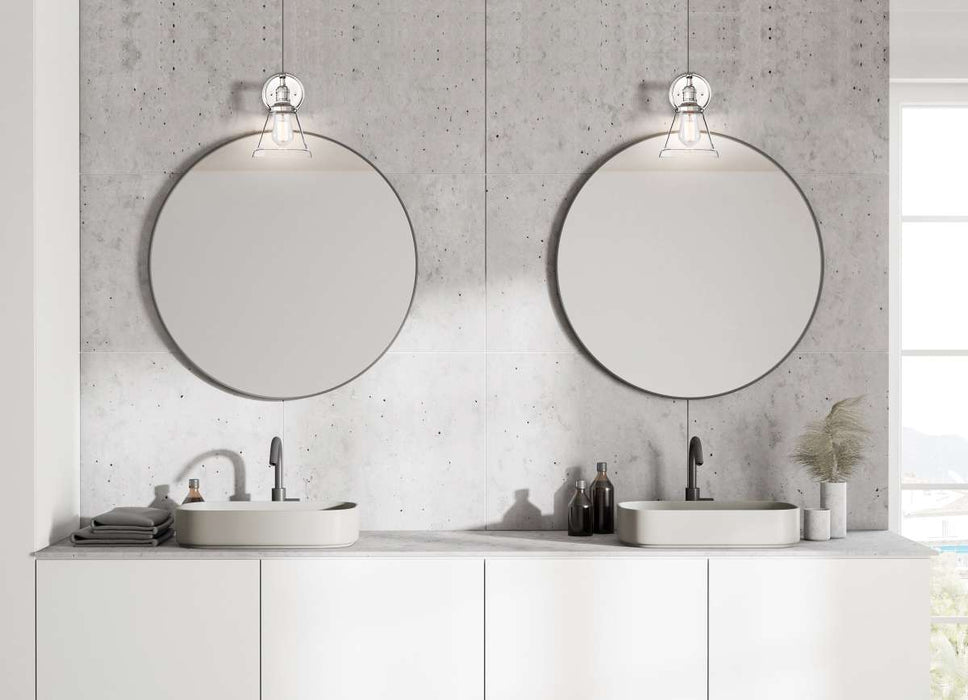 Sconce Nuvo 60-5412 Vintage - 1 Light - Sconce with Clear Glass - Vintage Lamp Included - Polished Nickel Finish Nuvo