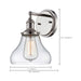 Sconce Nuvo 60-5413 Vintage - 1 Light - Sconce with Clear Glass - Vintage Lamp Included - Polished Nickel Finish Nuvo