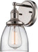Sconce Nuvo 60-5414 Vintage - 1 Light - Sconce with Clear Glass - Vintage Lamp Included - Polished Nickel Finish Nuvo