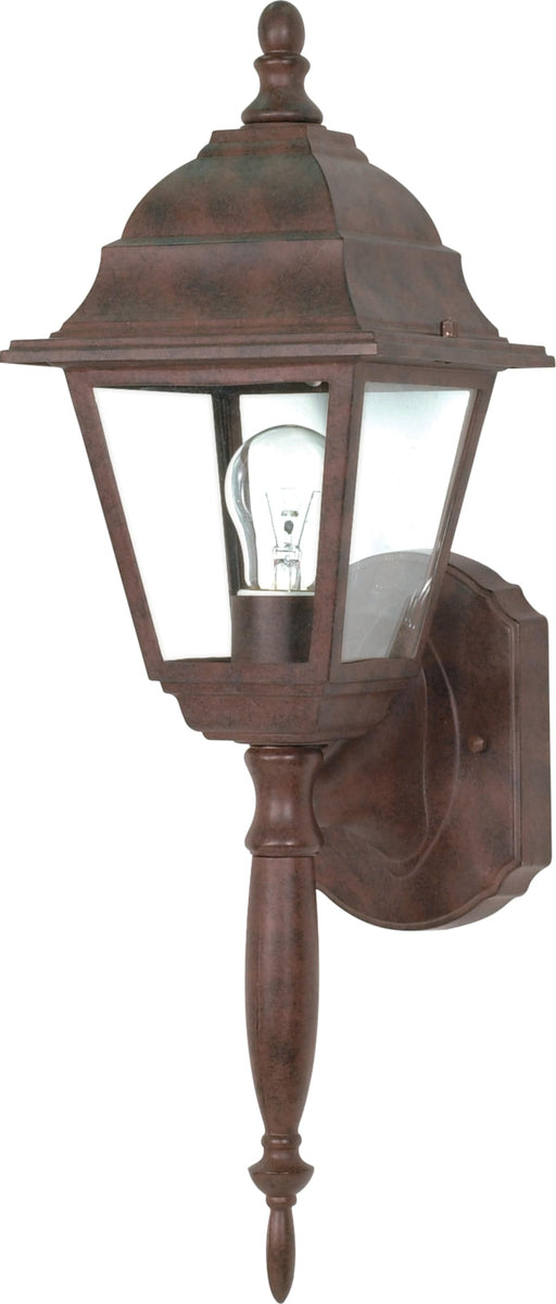 Wall Lantern Nuvo 60-541 Briton - 1 Light - 18 in. - Wall Lantern with Clear Seed Glass - Old Bronze Finish Nuvo