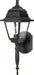 Wall Lantern Nuvo 60-542 Briton - 1 Light - 18 in. - Wall Lantern with Clear Seed Glass - Textured Black Finish Nuvo