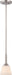 Mini Pendant Nuvo 60-5457 Mobili - 1 Light - Mini Pendant with Satin White Glass - Brushed Nickel Finish Nuvo