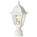 Post Lantern Nuvo 60-546 Briton - 1 Light - 14 in. - Post Lantern with Clear Glass - White Finish Nuvo