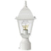 Post Lantern Nuvo 60-546 Briton - 1 Light - 14 in. - Post Lantern with Clear Glass - White Finish Nuvo