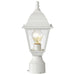 Post Lantern Nuvo 60-546 Briton - 1 Light - 14 in. - Post Lantern with Clear Glass - White Finish Nuvo