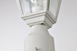 Post Lantern Nuvo 60-546 Briton - 1 Light - 14 in. - Post Lantern with Clear Glass - White Finish Nuvo