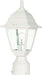 Post Lantern Nuvo 60-546 Briton - 1 Light - 14 in. - Post Lantern with Clear Glass - White Finish Nuvo