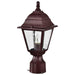 Post Lantern Nuvo 60-547 Briton - 1 Light - 14 in. - Post Lantern with Clear Glass - Old Bronze Finish Nuvo