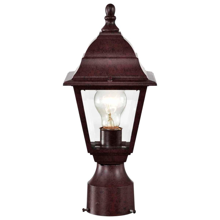 Post Lantern Nuvo 60-547 Briton - 1 Light - 14 in. - Post Lantern with Clear Glass - Old Bronze Finish Nuvo