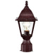 Post Lantern Nuvo 60-547 Briton - 1 Light - 14 in. - Post Lantern with Clear Glass - Old Bronze Finish Nuvo