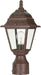 Post Lantern Nuvo 60-547 Briton - 1 Light - 14 in. - Post Lantern with Clear Glass - Old Bronze Finish Nuvo