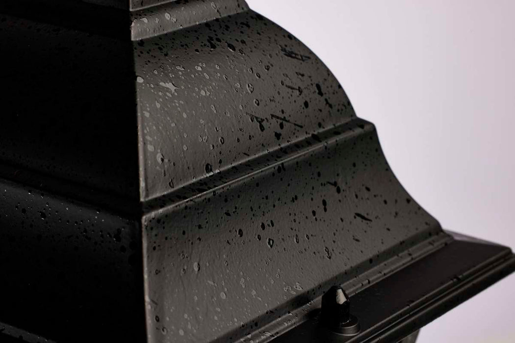 Post Lantern Nuvo 60-548 Briton - 1 Light - 14 in. - Post Lantern with Clear Glass - Textured Black Finish Nuvo