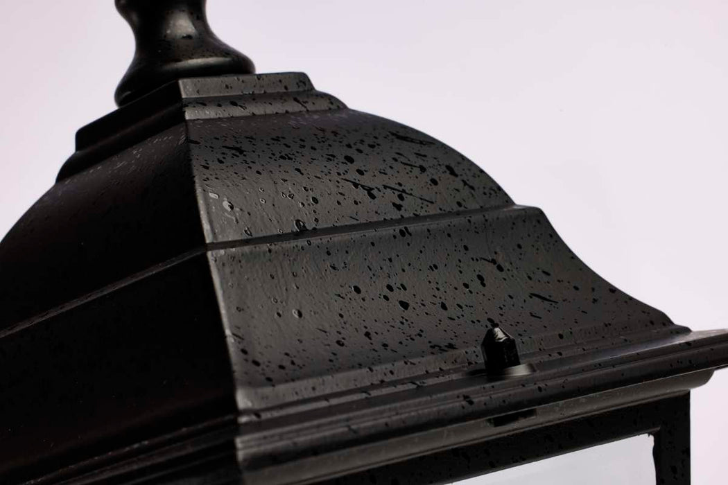 Post Lantern Nuvo 60-548 Briton - 1 Light - 14 in. - Post Lantern with Clear Glass - Textured Black Finish Nuvo