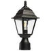 Post Lantern Nuvo 60-548 Briton - 1 Light - 14 in. - Post Lantern with Clear Glass - Textured Black Finish Nuvo
