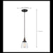 Pendant Nuvo 60-5505 Vintage - 1 Light - Pendant - Vintage Lamp Included - Rustic Bronze Finish Nuvo
