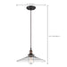 Pendant Nuvo 60-5508 Vintage - 1 Light - Pendant with Clear Glass - Vintage Lamp Included - Rustic Bronze Finish Nuvo