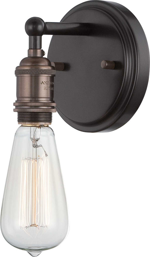 Sconce Nuvo 60-5515 Vintage - 1 Light - Sconce - Vintage Lamp Included - Rustic Bronze Finish Nuvo