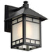 Wall Lantern Nuvo 60-5601 Drexel - 1 Light - 7 in. - Outdoor Wall Fixture with Frosted Seed Glass - Stone Black Finish Nuvo