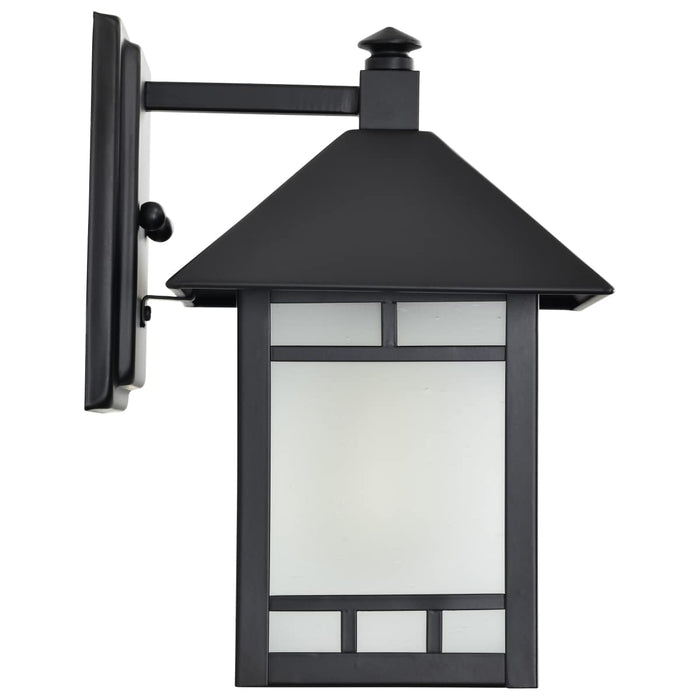 Wall Lantern Nuvo 60-5601 Drexel - 1 Light - 7 in. - Outdoor Wall Fixture with Frosted Seed Glass - Stone Black Finish Nuvo