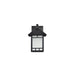 Wall Lantern Nuvo 60-5601 Drexel - 1 Light - 7 in. - Outdoor Wall Fixture with Frosted Seed Glass - Stone Black Finish Nuvo