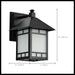 Wall Lantern Nuvo 60-5601 Drexel - 1 Light - 7 in. - Outdoor Wall Fixture with Frosted Seed Glass - Stone Black Finish Nuvo
