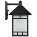 Wall Lantern Nuvo 60-5602 Drexel - 1 Light - 9 in. - Outdoor Wall Fixture with Frosted Seed Glass - Stone Black Finish Nuvo