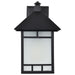 Wall Lantern Nuvo 60-5602 Drexel - 1 Light - 9 in. - Outdoor Wall Fixture with Frosted Seed Glass - Stone Black Finish Nuvo