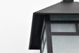 Wall Lantern Nuvo 60-5602 Drexel - 1 Light - 9 in. - Outdoor Wall Fixture with Frosted Seed Glass - Stone Black Finish Nuvo