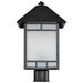 Post Lantern Nuvo 60-5605 Drexel - 1 Light - Outdoor Post Fixture with Frosted Seed Glass - Stone Black Finish Nuvo