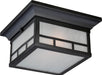 Flush Mount Nuvo 60-5606 Drexel - 2 Light - Outdoor Flush Fixture with Frosted Seed Glass - Stone Black Finish Nuvo