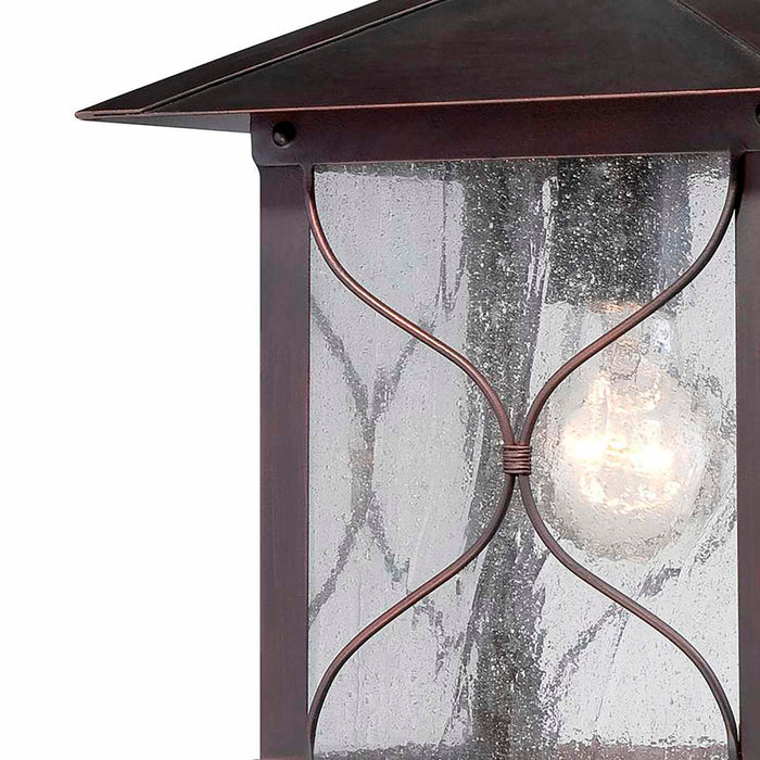 Wall Lantern Nuvo 60-5611 Vega - 1 Light - 6.5 in. - Outdoor Wall Fixture with Clear Seed Glass - Classic Bronze Finish Nuvo