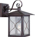Wall Lantern Nuvo 60-5613 Vega - 1 Light - 11 in. - Outdoor Wall Fixture with Clear Seed Glass - Classic Bronze Finish Nuvo