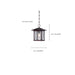 Hanging Lantern Nuvo 60-5614 Vega - 1 Light - Outdoor Hanging Fixture with Clear Seed Glass - Classic Bronze Finish Nuvo