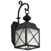 Wall Lantern Nuvo 60-5621 Wingate - 1 Light - 6 in. - Outdoor Wall Fixture with Clear Seed Glass - Textured Black Finish Nuvo