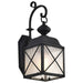 Wall Lantern Nuvo 60-5621 Wingate - 1 Light - 6 in. - Outdoor Wall Fixture with Clear Seed Glass - Textured Black Finish Nuvo
