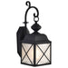 Wall Lantern Nuvo 60-5621 Wingate - 1 Light - 6 in. - Outdoor Wall Fixture with Clear Seed Glass - Textured Black Finish Nuvo