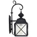 Wall Lantern Nuvo 60-5621 Wingate - 1 Light - 6 in. - Outdoor Wall Fixture with Clear Seed Glass - Textured Black Finish Nuvo