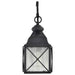 Wall Lantern Nuvo 60-5621 Wingate - 1 Light - 6 in. - Outdoor Wall Fixture with Clear Seed Glass - Textured Black Finish Nuvo