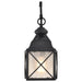 Wall Lantern Nuvo 60-5621 Wingate - 1 Light - 6 in. - Outdoor Wall Fixture with Clear Seed Glass - Textured Black Finish Nuvo