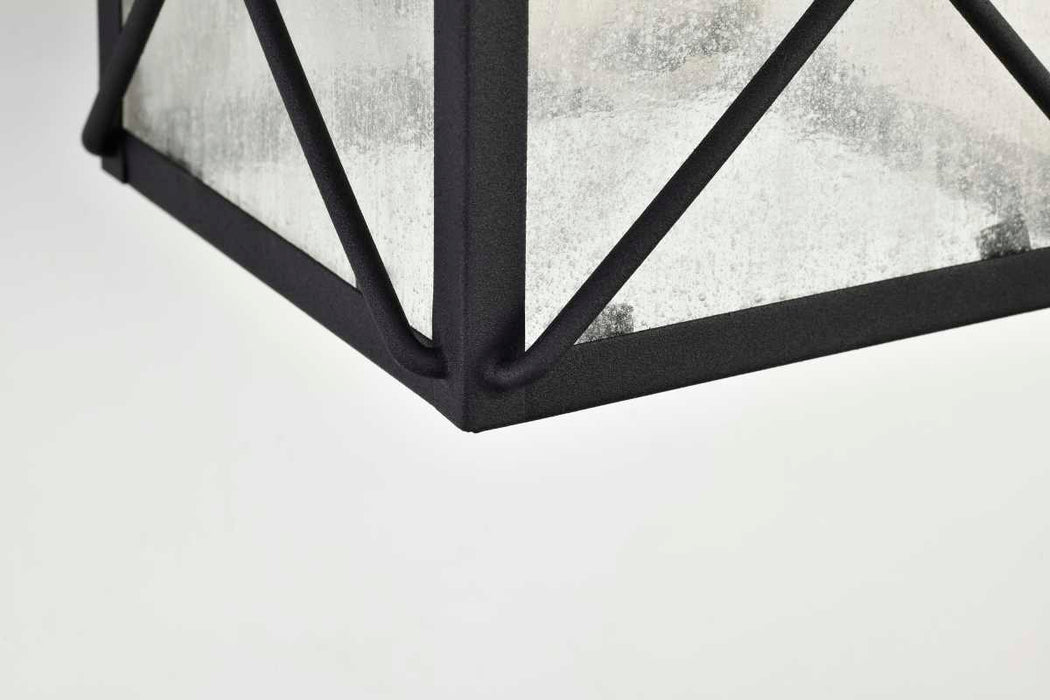 Wall Lantern Nuvo 60-5621 Wingate - 1 Light - 6 in. - Outdoor Wall Fixture with Clear Seed Glass - Textured Black Finish Nuvo