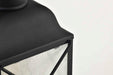 Wall Lantern Nuvo 60-5621 Wingate - 1 Light - 6 in. - Outdoor Wall Fixture with Clear Seed Glass - Textured Black Finish Nuvo