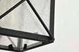 Wall Lantern Nuvo 60-5621 Wingate - 1 Light - 6 in. - Outdoor Wall Fixture with Clear Seed Glass - Textured Black Finish Nuvo