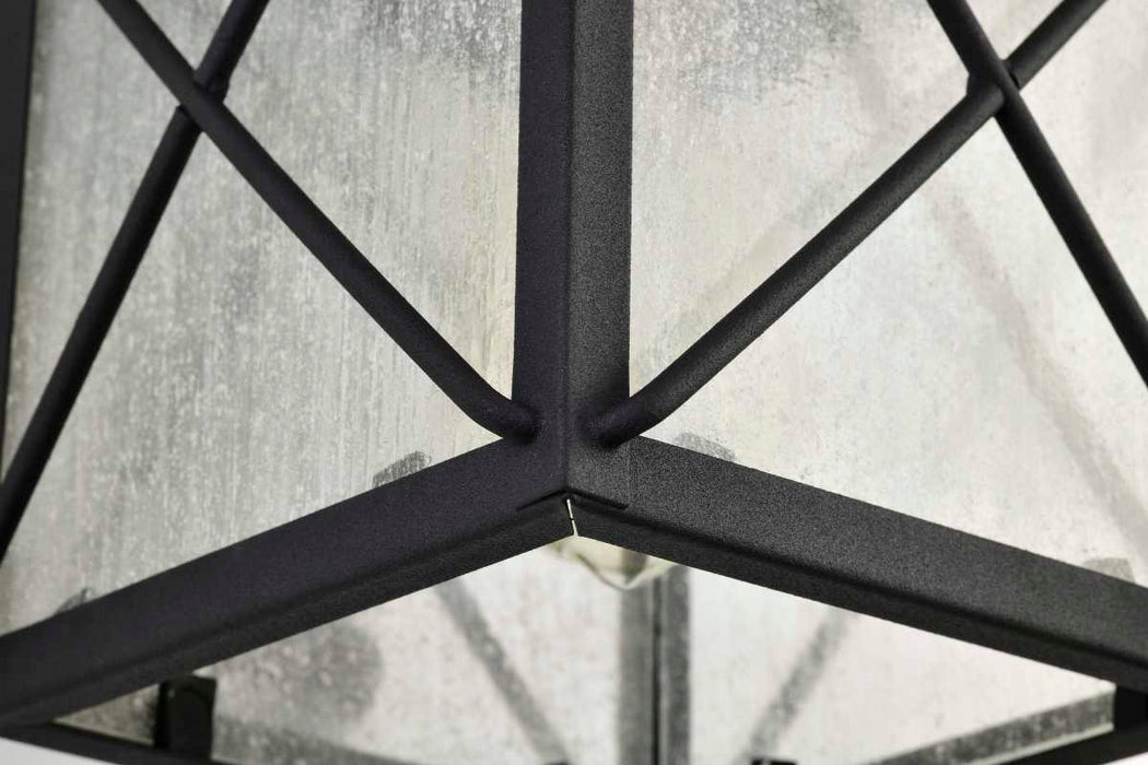 Wall Lantern Nuvo 60-5621 Wingate - 1 Light - 6 in. - Outdoor Wall Fixture with Clear Seed Glass - Textured Black Finish Nuvo