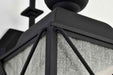 Wall Lantern Nuvo 60-5621 Wingate - 1 Light - 6 in. - Outdoor Wall Fixture with Clear Seed Glass - Textured Black Finish Nuvo