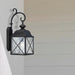 Wall Lantern Nuvo 60-5622 Wingate - 1 Light - 8 in. - Outdoor Wall Fixture with Clear Seed Glass - Textured Black Finish Nuvo