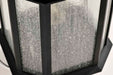 Post Lantern Nuvo 60-5758 Raiden Collection Outdoor 18 inch Post Light Pole Lantern - Matte Black Finish with Clear Seedy Glass Nuvo