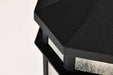 Post Lantern Nuvo 60-5758 Raiden Collection Outdoor 18 inch Post Light Pole Lantern - Matte Black Finish with Clear Seedy Glass Nuvo