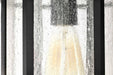 Wall Lantern Nuvo 60-5760 Raiden Collection Outdoor 14 inch Wall Light - Matte Black Finish with Clear Seedy Glass Nuvo